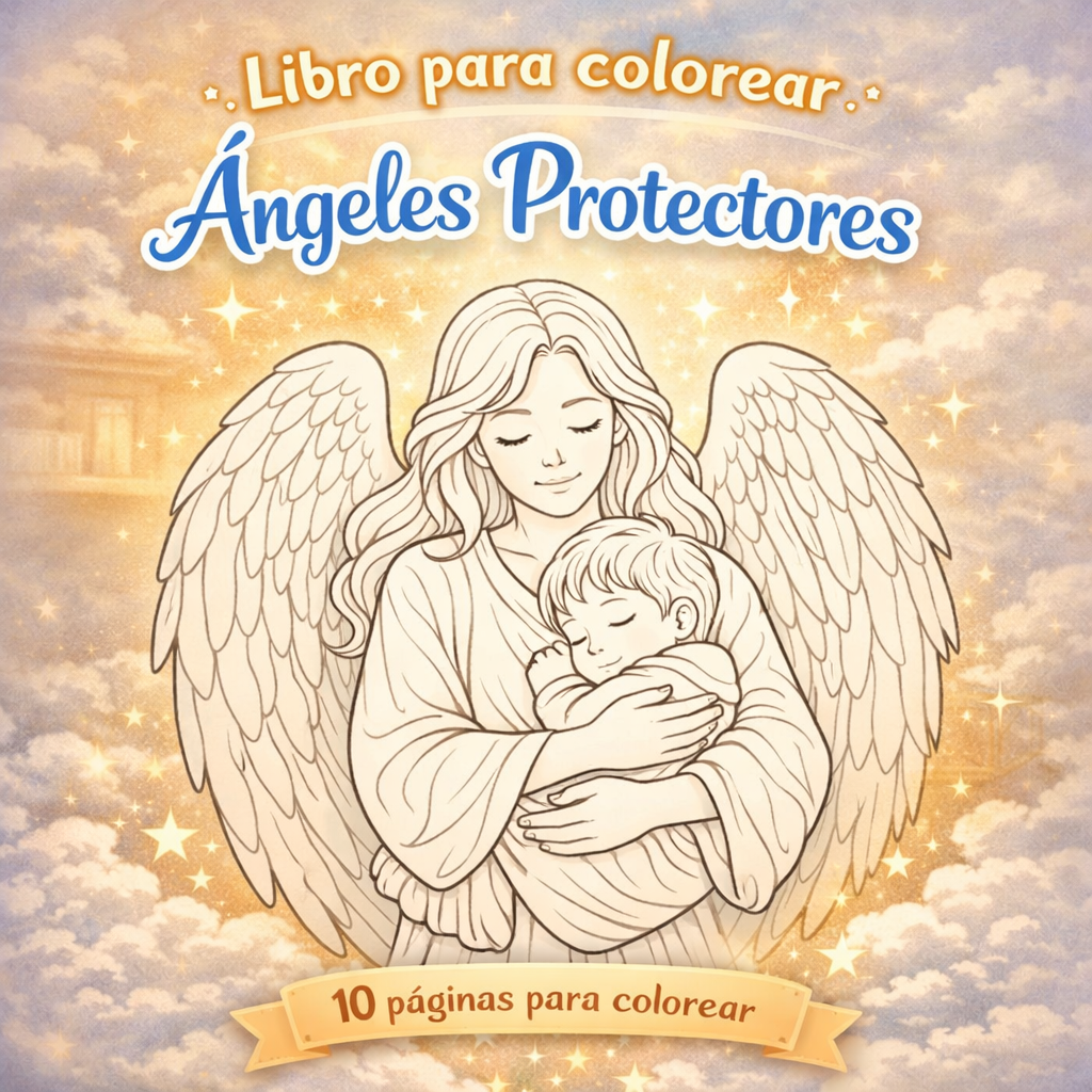 Libro para colorear: Angeles Protectores