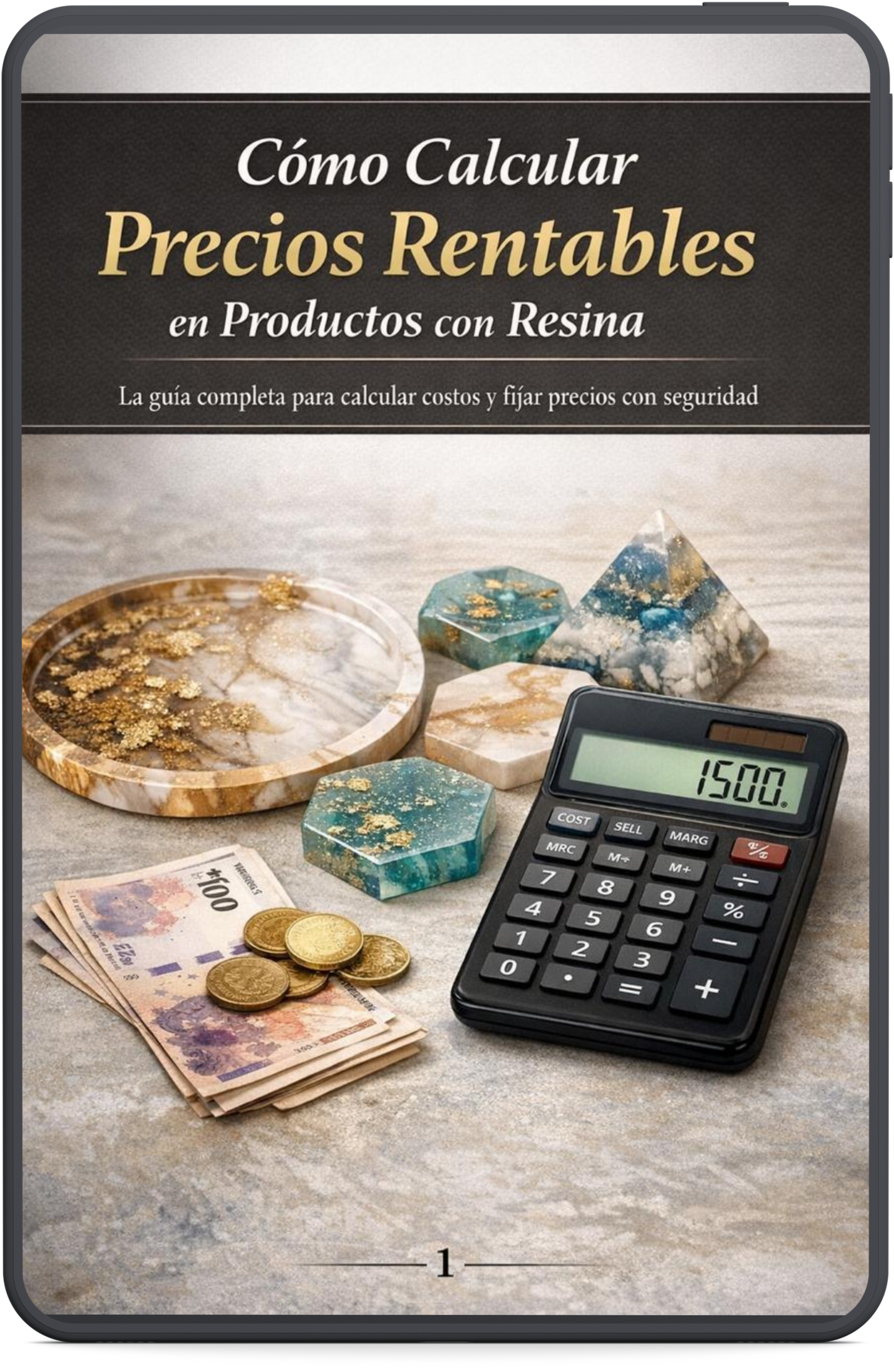 Como calcular precios en productos con resina + calculadora