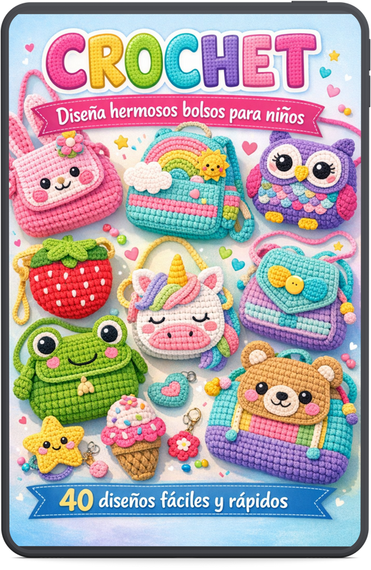 CROCHET: Diseña bolsos para niños