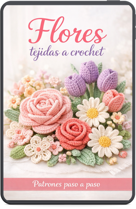 🌸 Flores tejidas a crochet - Guia paso a paso